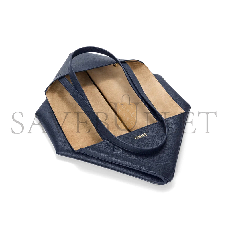 LOEWE MEDIUM HORIZONTAL PUZZLE FOLD TOTE IN SOFT GRAINED CALFSKIN A779PEWX04 (31.5*29*12.5cm)